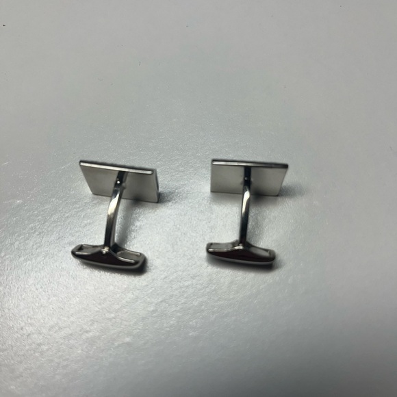 Dunhill Silver Mosaic Tile Cuff Links - Picture 4 of 7